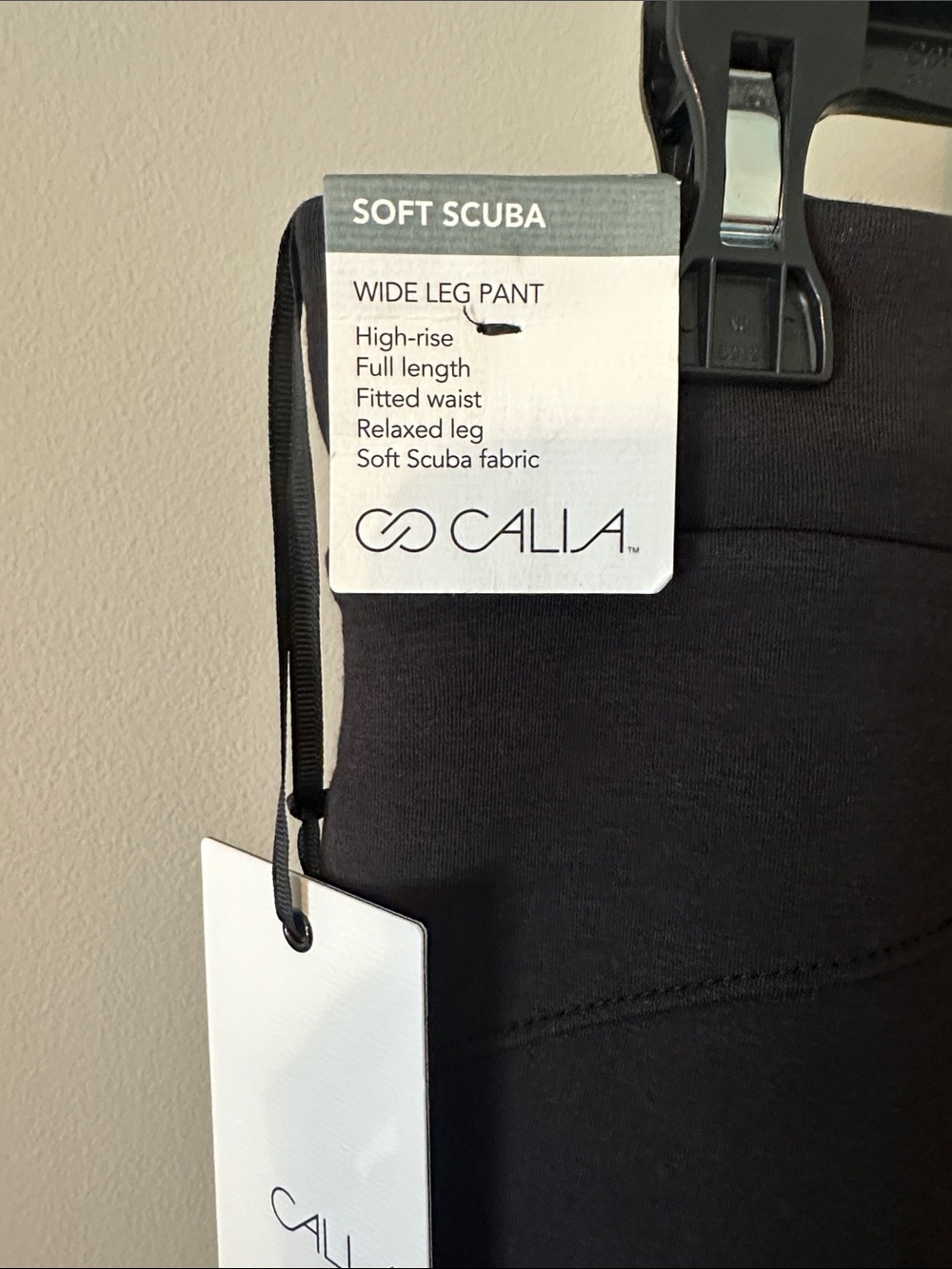 New! Calia Soft Scuba Wide Leg Relaxed Pant - Picture 7 of 7